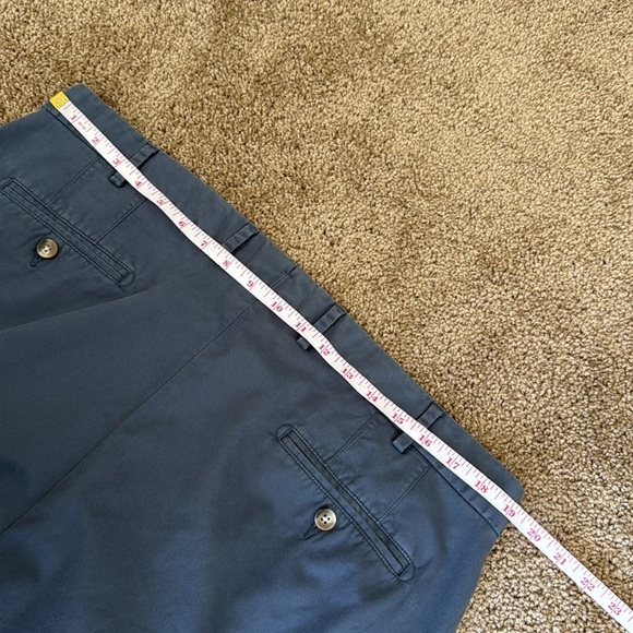Peter Millar Soft Touch Flat Front Twill Trousers Blue - Picture 9 of 10